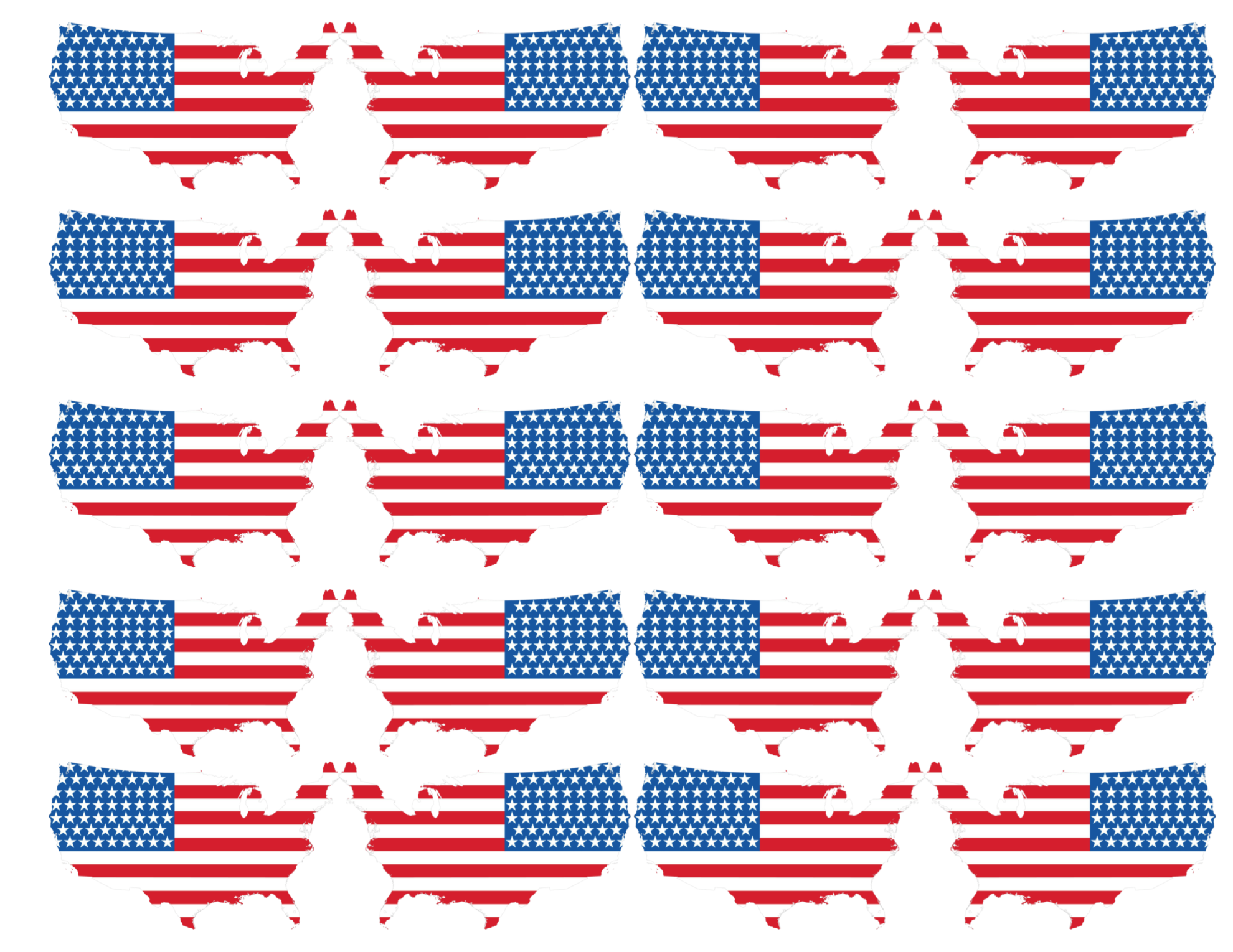 USA Flag Printables July 4th Crafts Paper Trail Design
