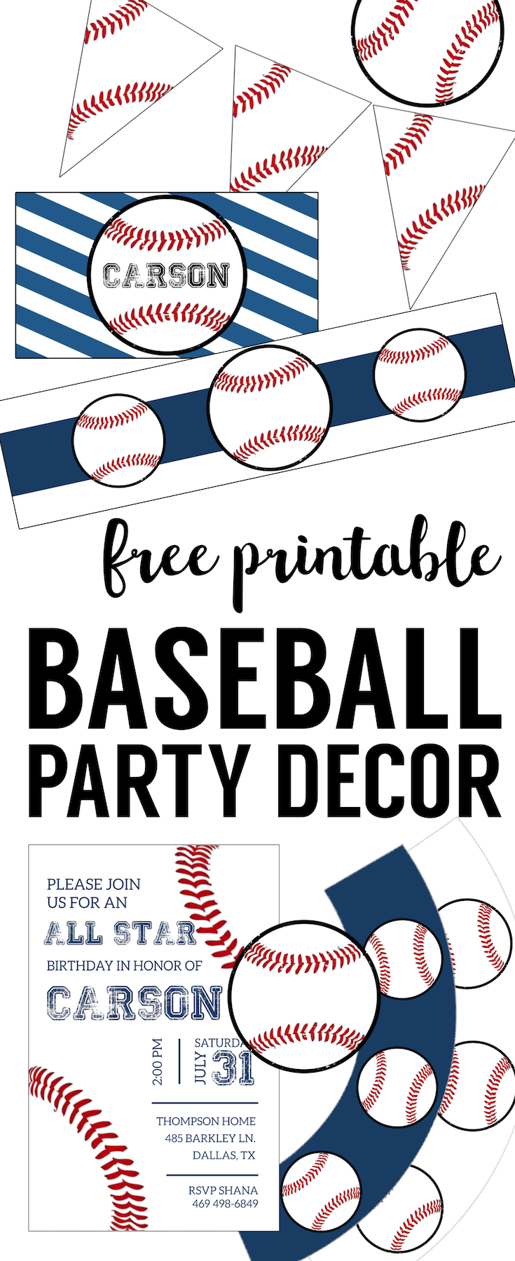 Baseball Party Printables