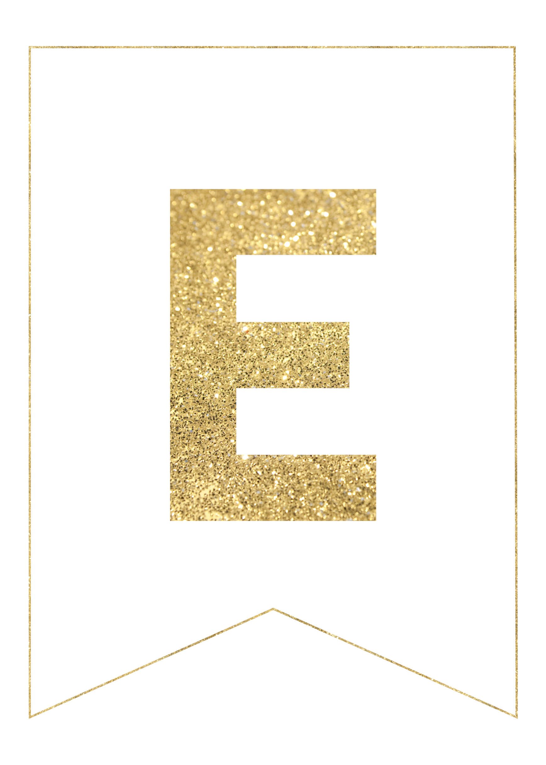 Gold Free Printable Banner Letters Paper Trail Design