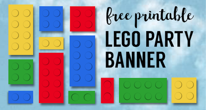 Lego Banner Lego Party Printables Paper Trail Design