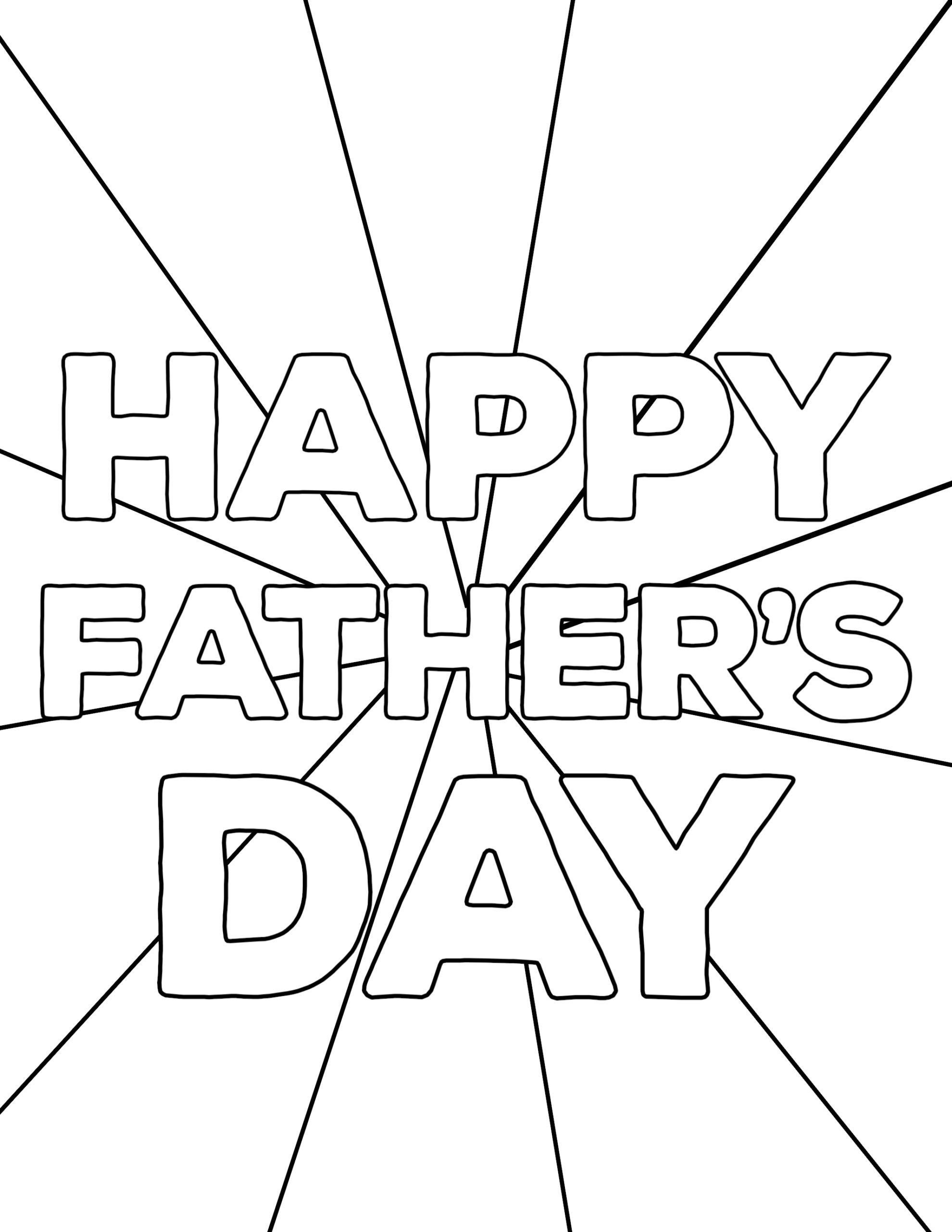 Happy Father's Day Coloring Pages Free Printables Paper Trail Design