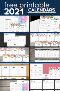 2021 calendar layouts to print with text overlay- free printable 2021 calendars