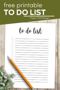 To do list with text overlay- free printable to do list