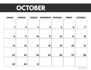 October 2023 big happy planner calendar free printable