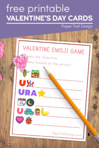 Emoji valentine's cards with text overlay- free printable Valentine's day cards