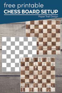 chess board layout with printable chess boards with text overlay- free printable chess board setup