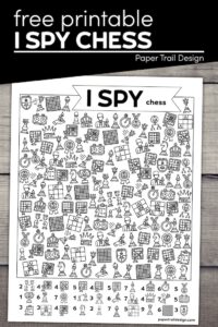 Chess I spy game to print for free with text overlay- free printable I spy chess
