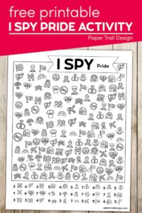 Pride activity page to print for free