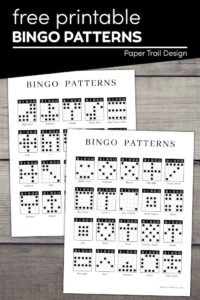 Bingo pattern cards to print for free with text overlay- free printable bingo patterns