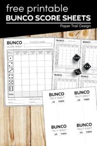 Bunco sheets to print for free with text overlay- free printable bunco score sheets 