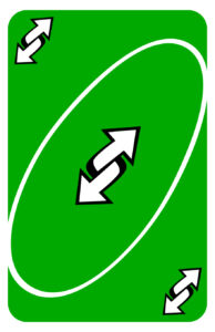 Green Uno Reverse Card Image