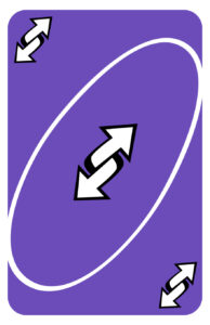 Purple Uno Reverse Card Image