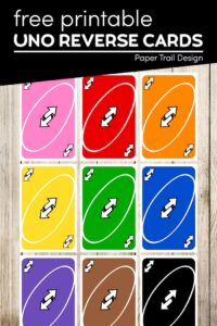 Printable Uno reverse cards with text overlay- free printable Uno reverse cards