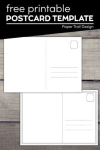 Postcard templates to print free with text overlay- free printable postcard template