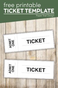 Ticket template with text overlay- free printable ticket template