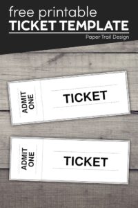 Ticket printable with text overlay- free printable ticket template