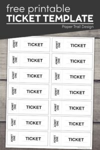 Printable tickets with text overlay- free printable ticket template