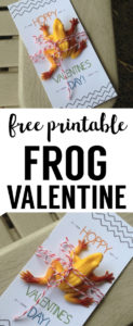 DIY Frog Valentine Printable Card - Paper Trail Design