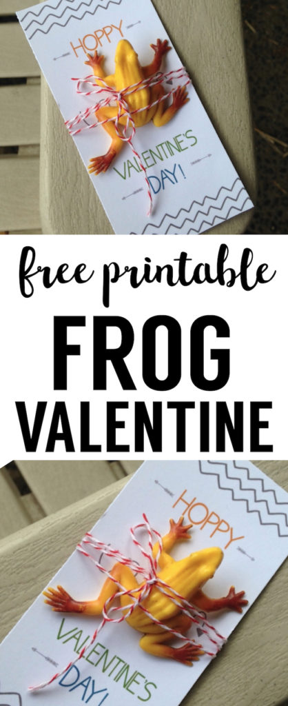 DIY Frog Valentine Printable Card - Paper Trail Design