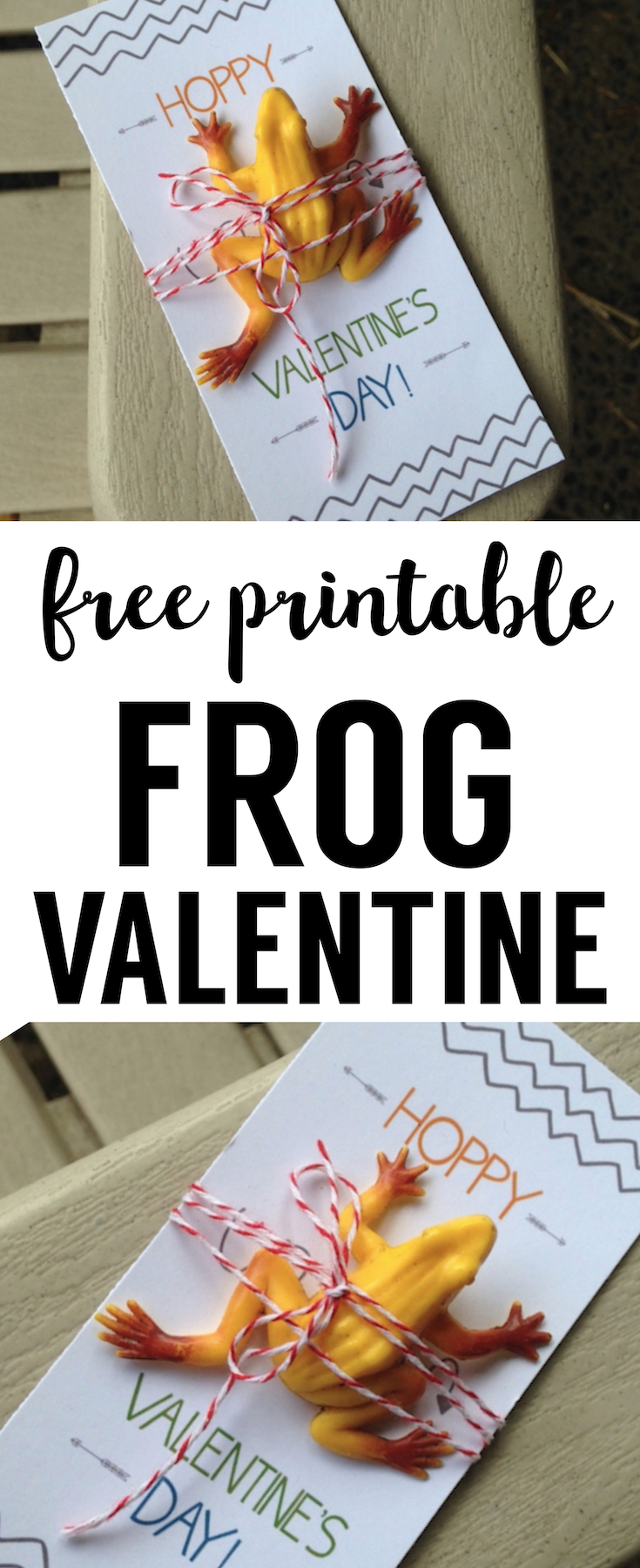 DIY Frog Valentine Printable Card. This frog valentine card is a perfect no candy valentine for kids valentine exchanges at school. 