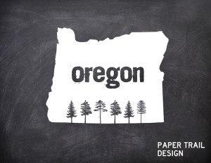 Oregon-trees-sillouhette-chalkboard-logo
