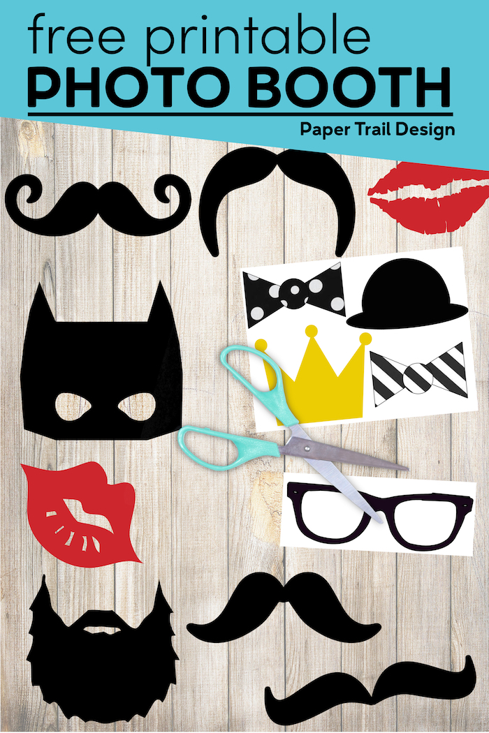 Free Printable Photo booth Props - Paper Trail Design