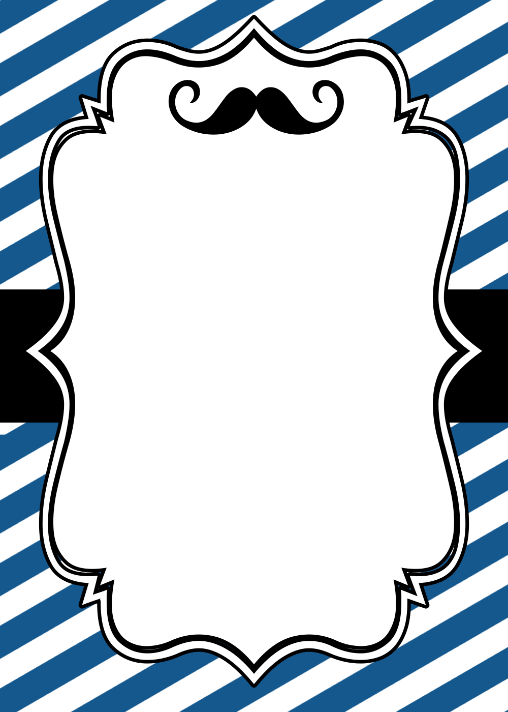 Mustache Party: Baby Shower or Birthday Invite - Paper Trail Design