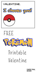 Free Printable Pokémon Valentine Cards | Paper Trail Design