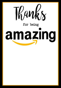 Free Printable Amazon Teacher Appreciation Card . Give your child's teacher something they actually want!