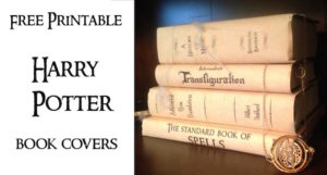 Harry Potter Book Covers Free Printables. Print these for your Harry Potter Hogawrts themed party for easy decor. Fun and cheap Harry Potter decorations.