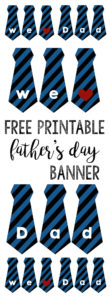 Father's Day Banner Free Printable - Paper Trail Design