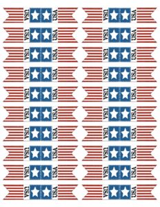 Print these 4th of July cupcake toppers or bunting flags for your patriotic American celebration. USA!