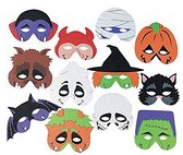Halloween-foam-masks