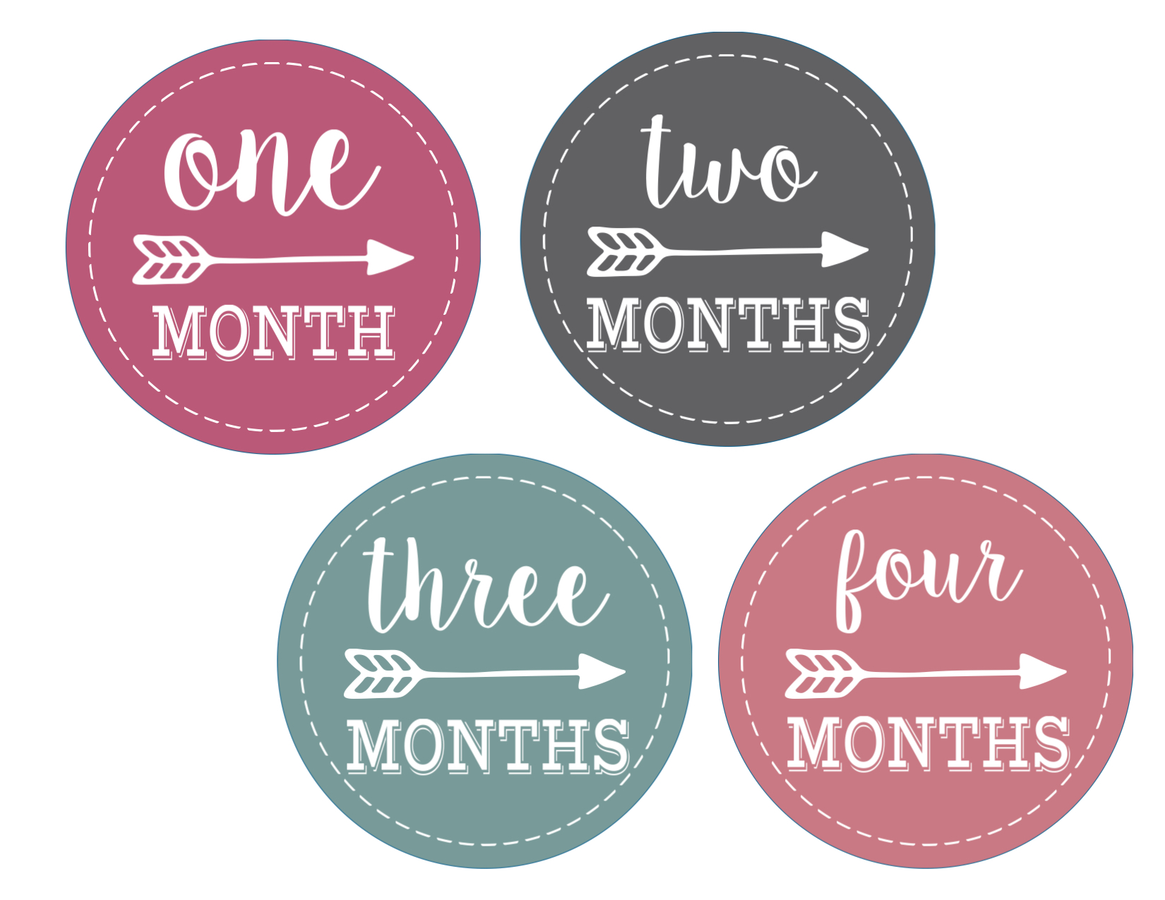 one month old baby sign