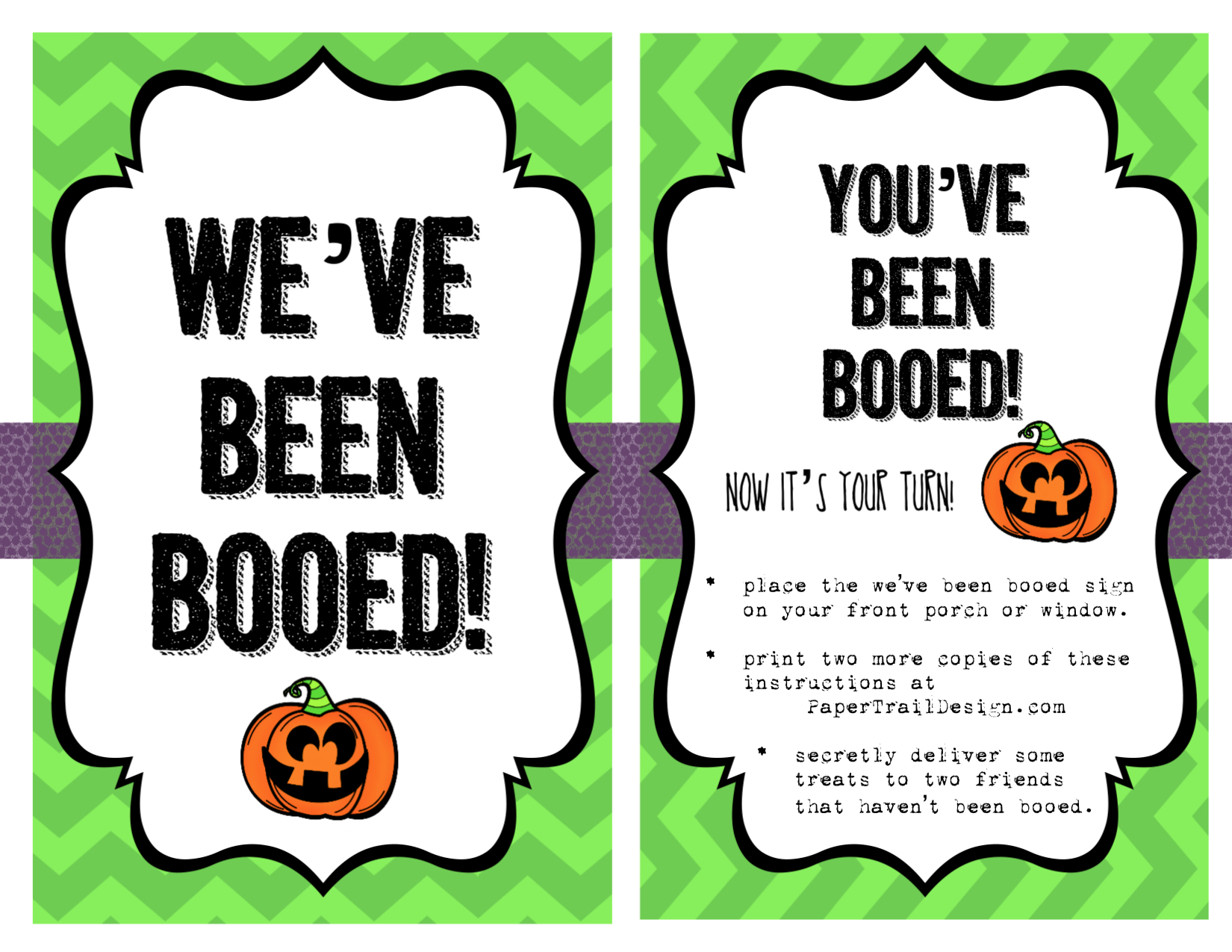 Free Printable You Ve Been Booed Sign