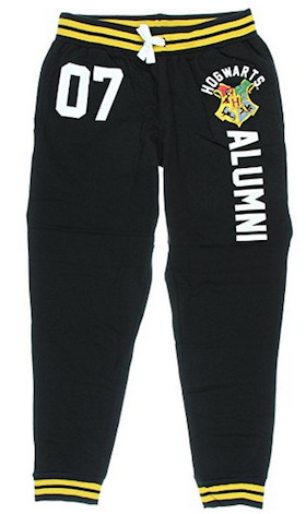 Hogwarts alumni jogger pants are one of the best Harry Potter gifts.
