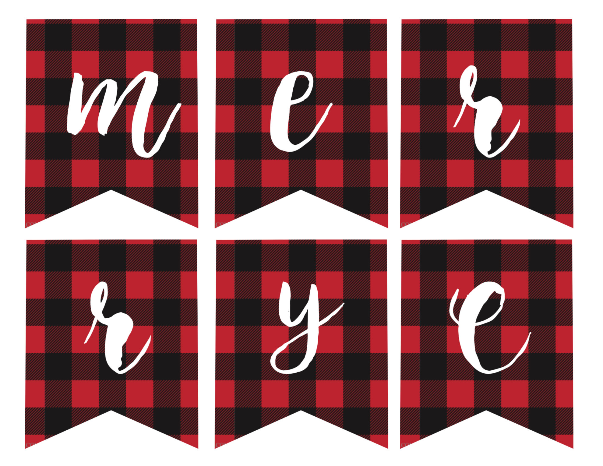 Merry Christmas Printable Banner