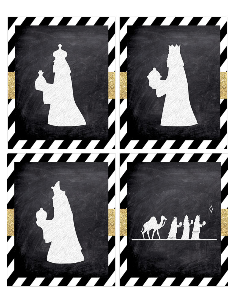 Christmas Nativity Banner Free Printable - Paper Trail Design