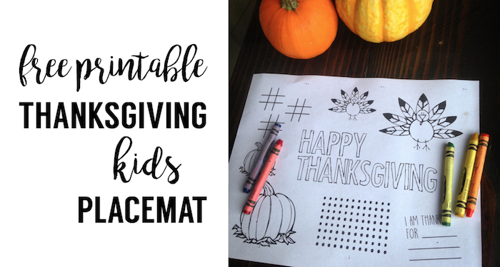 Free Printable Thanksgiving Placemat. Print out this Thanksgiving kids activity page for the kids. This is a great Thanksgiving coloring page.