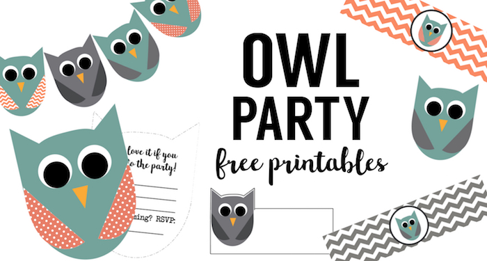 Free Owl Party Printables. Free DIY owl decor for an owl birthday party or owl baby shower. Free owl birthday printables and free owl baby shower printables.