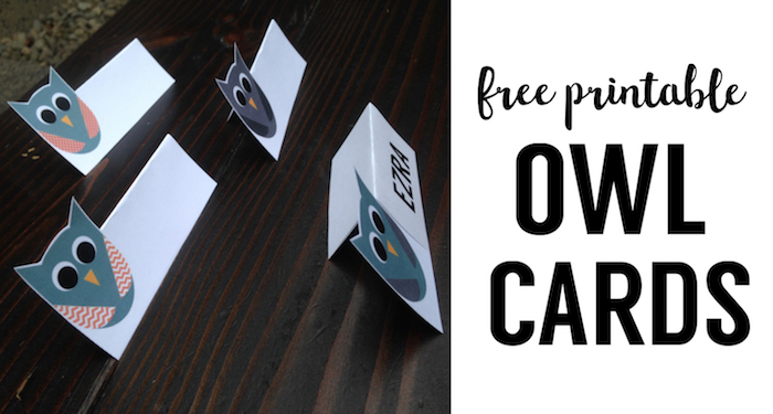 Free Printable Owl Tags. These owl printable tags are great DIY decor for owl place cards or owl food labels at an owl themed birthday party or owl themed baby shower.
