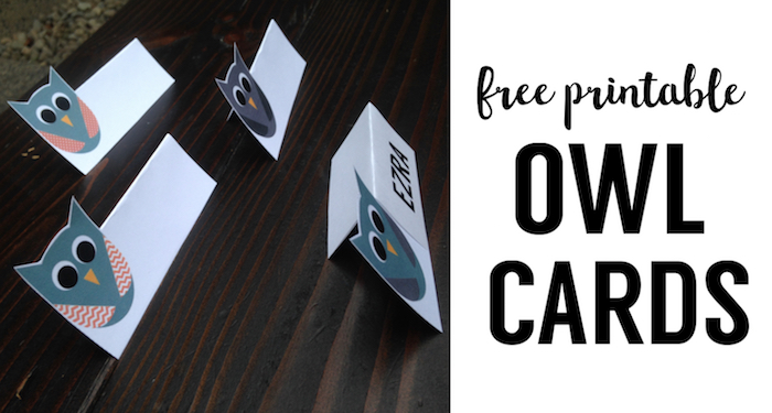 Free Printable Owl Tags. These owl printable tags are great DIY decor for owl place cards or owl food labels at an owl themed birthday party or owl themed baby shower.