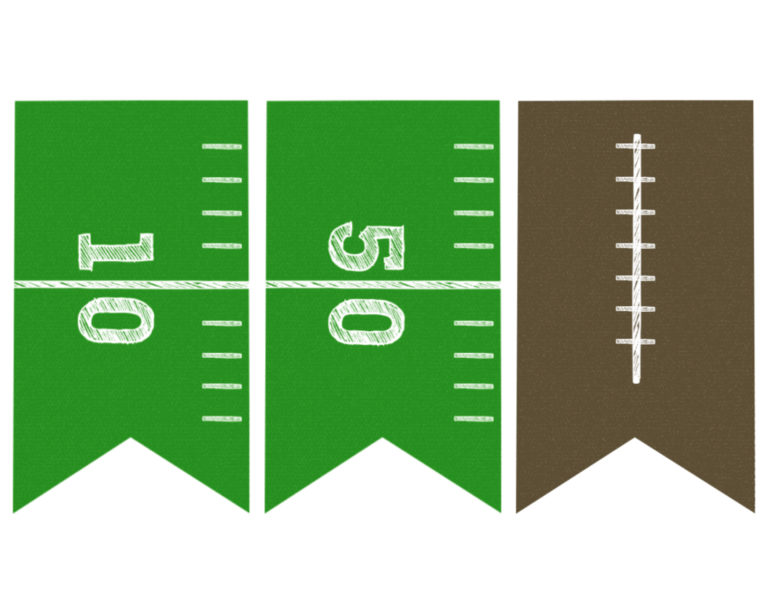 Football Banner Free Printable {Football Party} Paper Trail Design