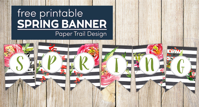 Spring banner with text overlay- free printable spring banner