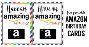 Amazon Birthday Cards Free Printable - Paper Trail Design