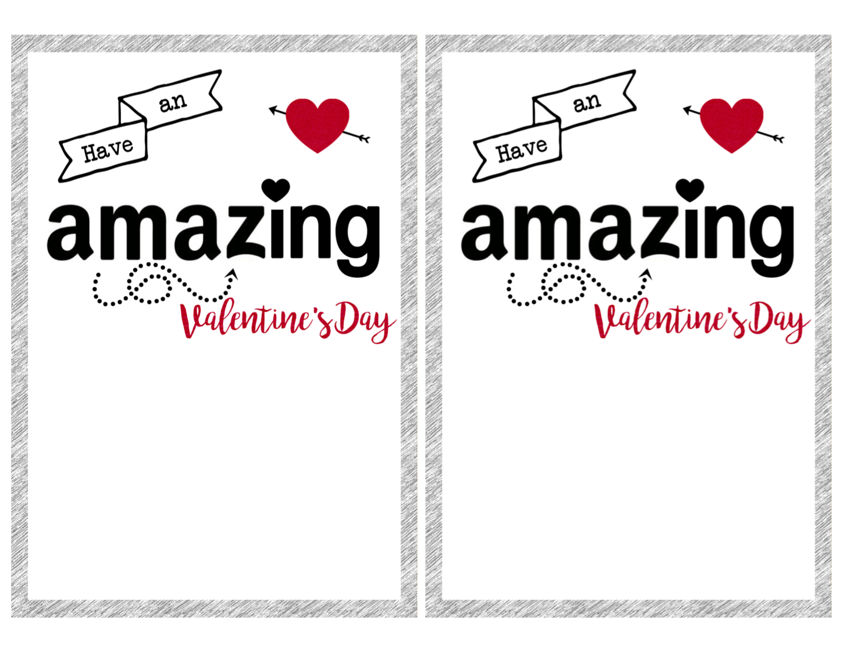 Amazon Valentine Card Printable Paper Trail Design