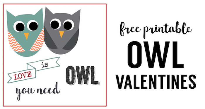 Free Printable Owl Valentine Cards. These free printable owl valentines are an easy DIY valentine to hand out. Owl you need is love valentine.