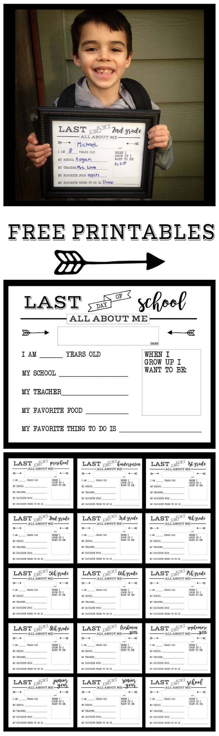 end of year printable