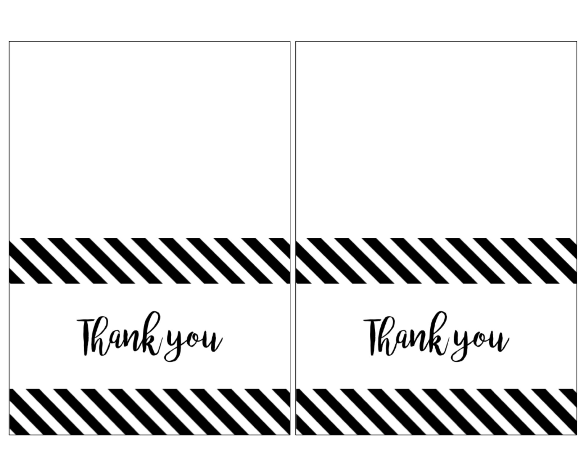 free thank you card printable