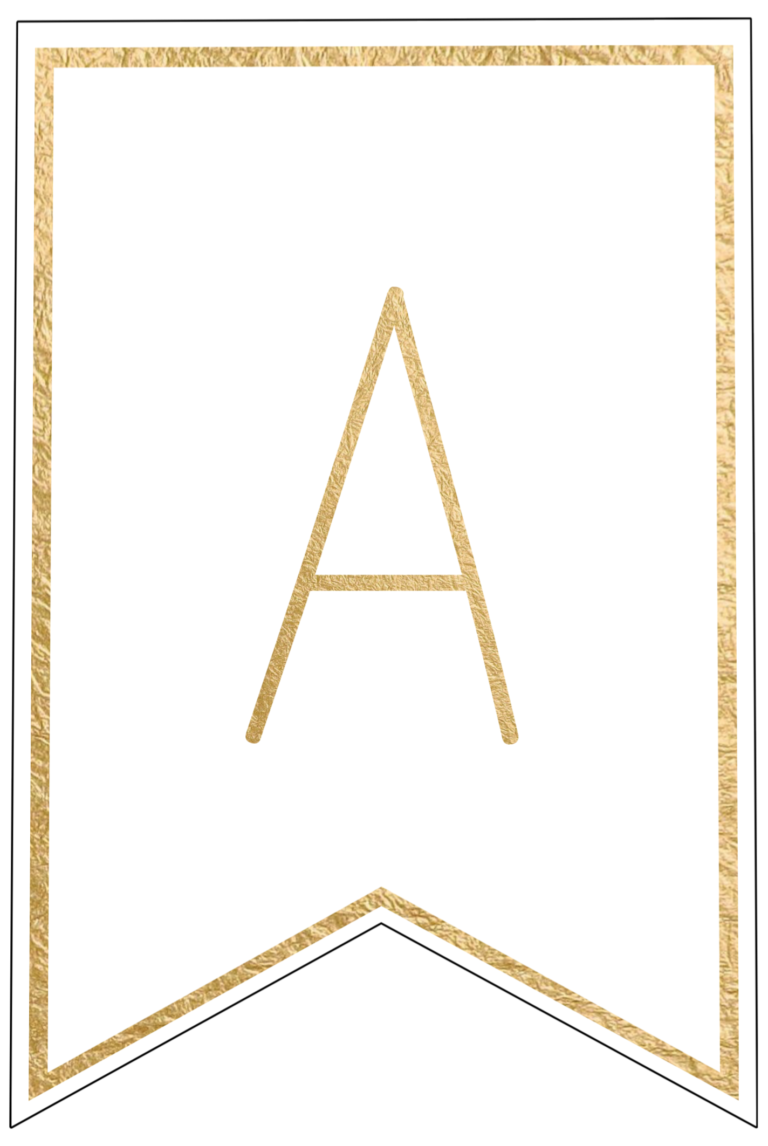 Free Printable Banner Letters Templates - Paper Trail Design